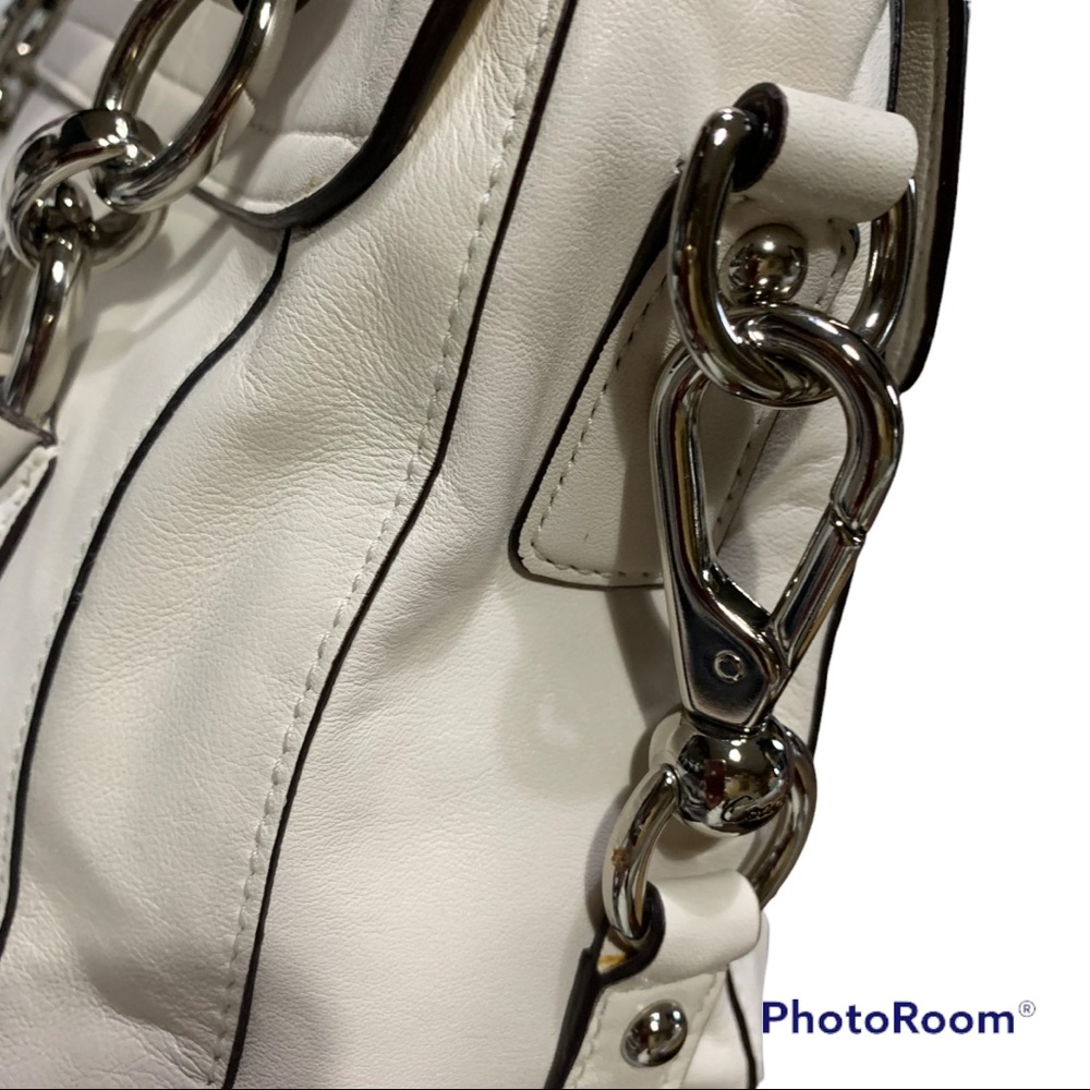 Coach Kristen Satchel Bag Classic Quiet Luxury Timeless Design Bone - Picture 6 of 15